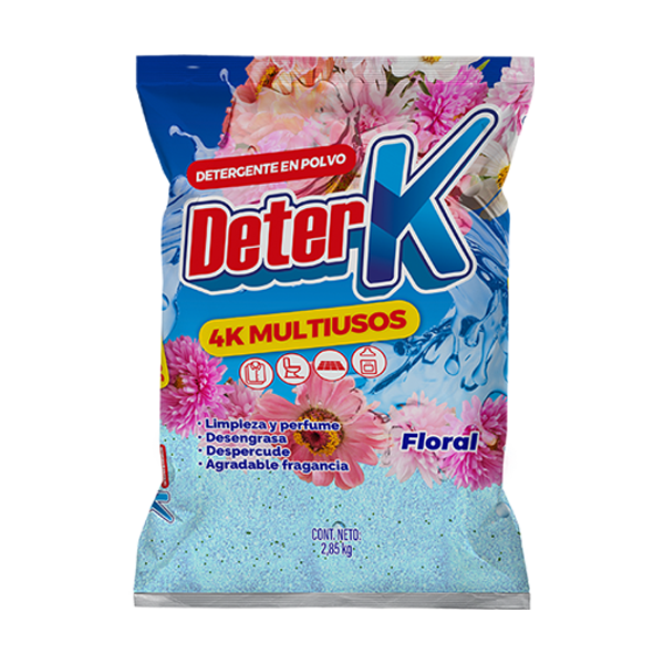 Detergente en Polvo Deterk Floral 100g